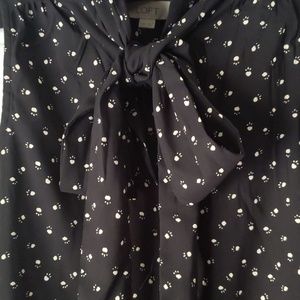 LOFT paw-print polyester dress